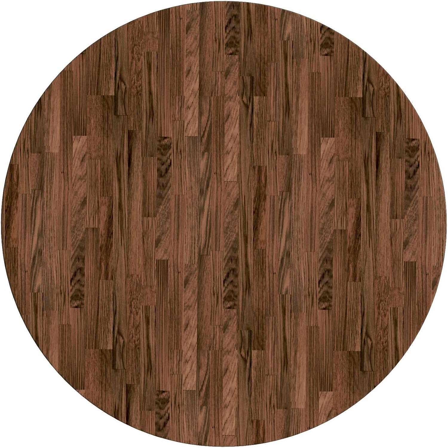 Eiken ronde tafelblad, donkerbruin, 40 x 4 cm