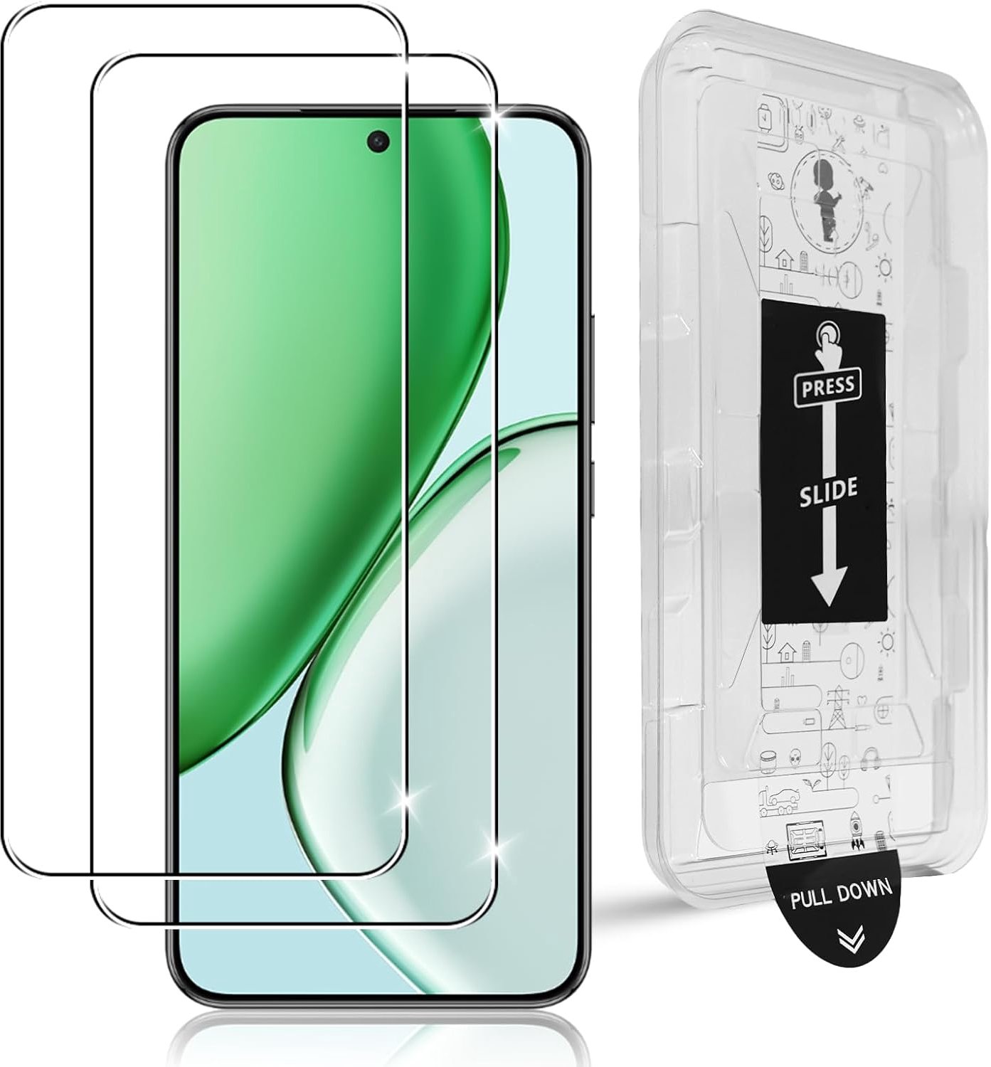 Pantserglas voor Honor Magic 8 Lite 5G, 2 stuks