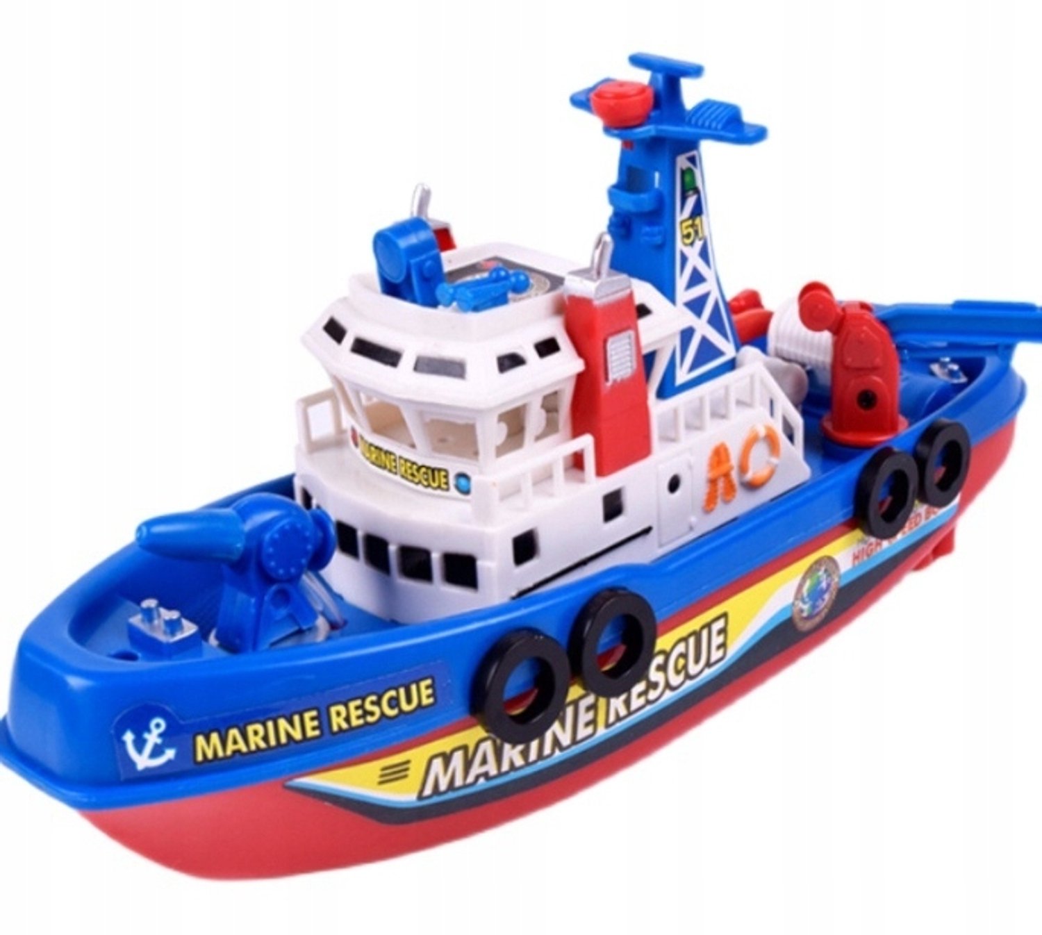 Varend Schip Speelgoed met LED & Waterkanon - Bad & Zwembad Plezier – foto 4