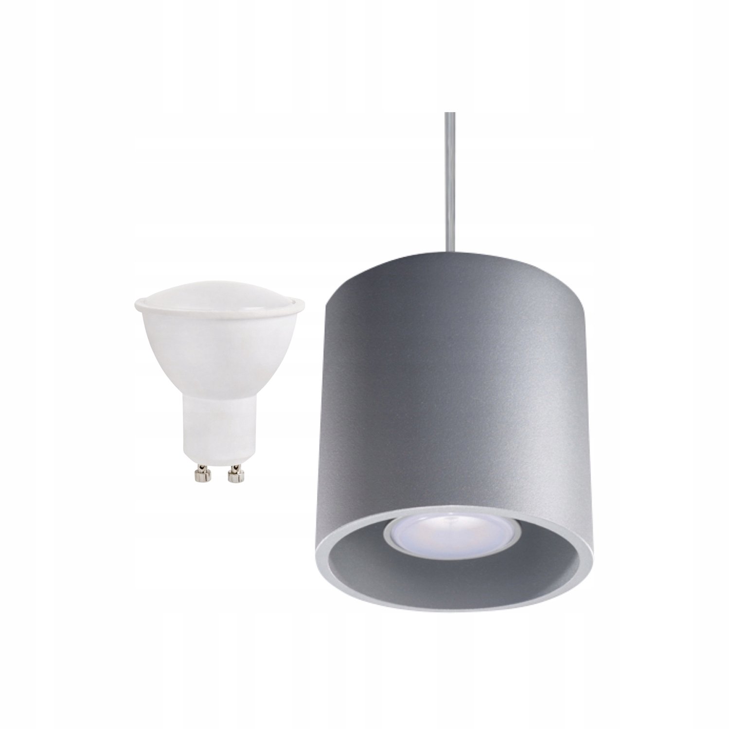 AMERO 1 grijze hanglamp met LED-lamp, 00.117.52
