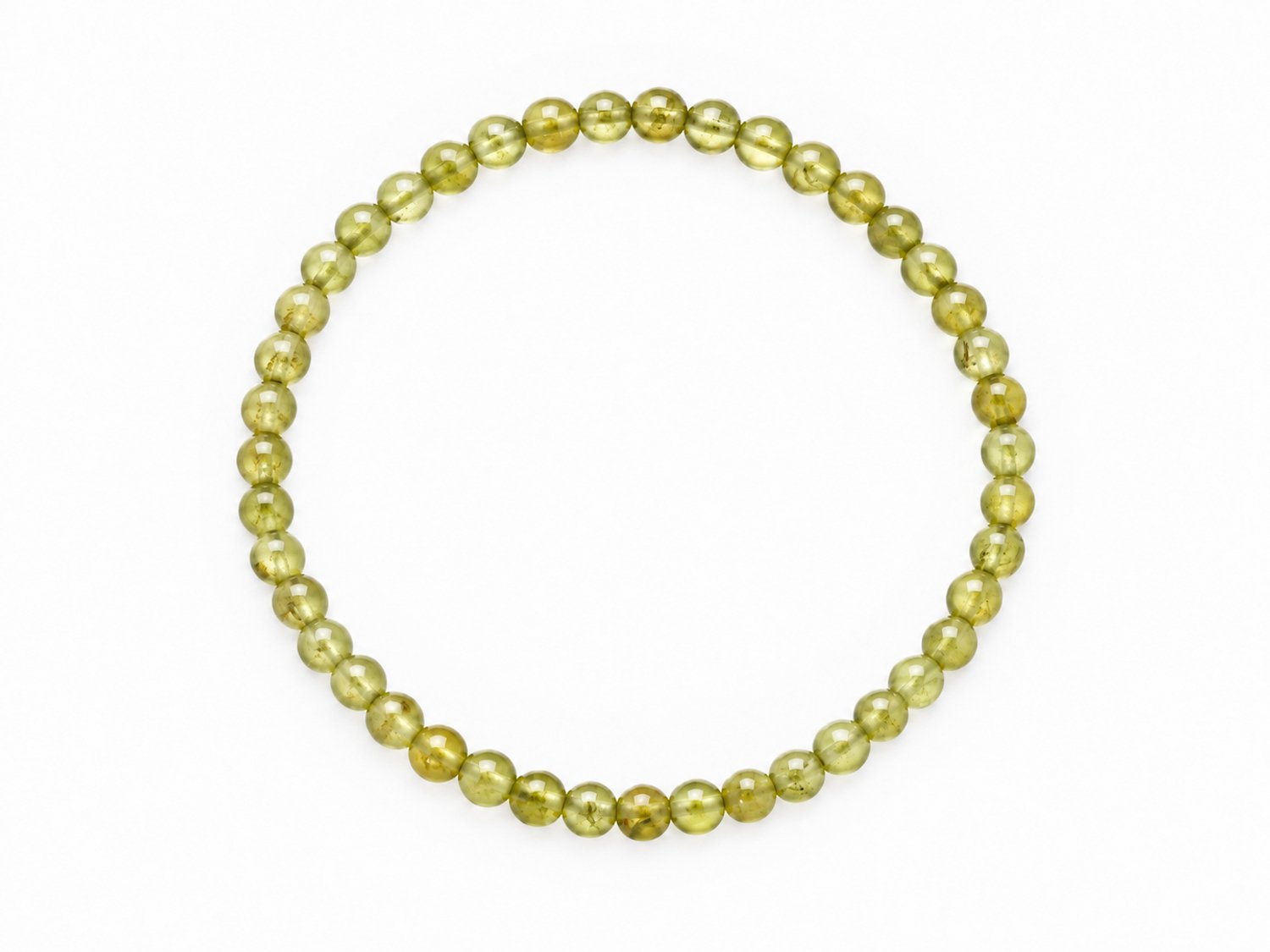 Peridoot Armband 17 cm – Natuursteen Kralen 4 mm – Groene Edelsteen Armband – Ronde Gladde Kralen – Fijn Sieraad – Peridoot armband – Peridoot – Peridoot sieraden – Armband