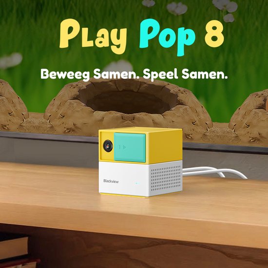Blackview PlayPop 8 - Dunne lichte bewegingsspelconsole - zonder controller - gezinsspel voor meerdere spelers - privacy camera - Wi-Fi 6 - Bluetooth 5.0 - crèmekleur — cadeau in Elektronica - foto 8