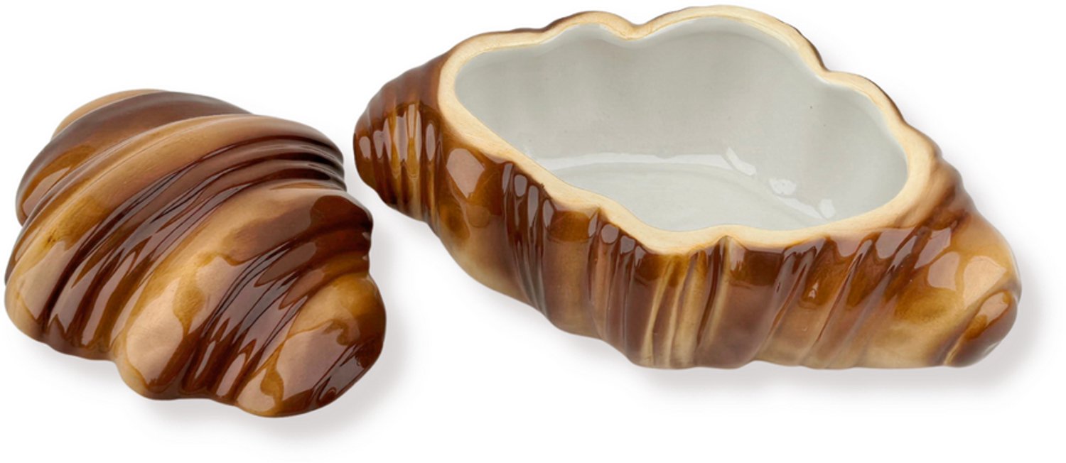 Voorraadpotje - Croissantpotje - Bruin - 16,5X10X7,5Cm