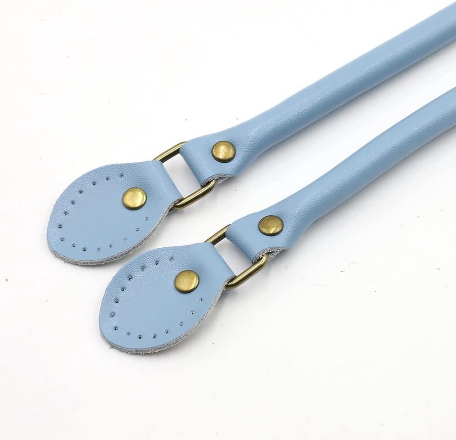 2 Stuks PU Leren Tas Handgreep, Vervangende Tasriem, 50 cm Handtasriem, Tasaccessoires voor Handtassen en Portemonnees, Blauw, DIY Accessoires, Duurzaam en Stijlvol