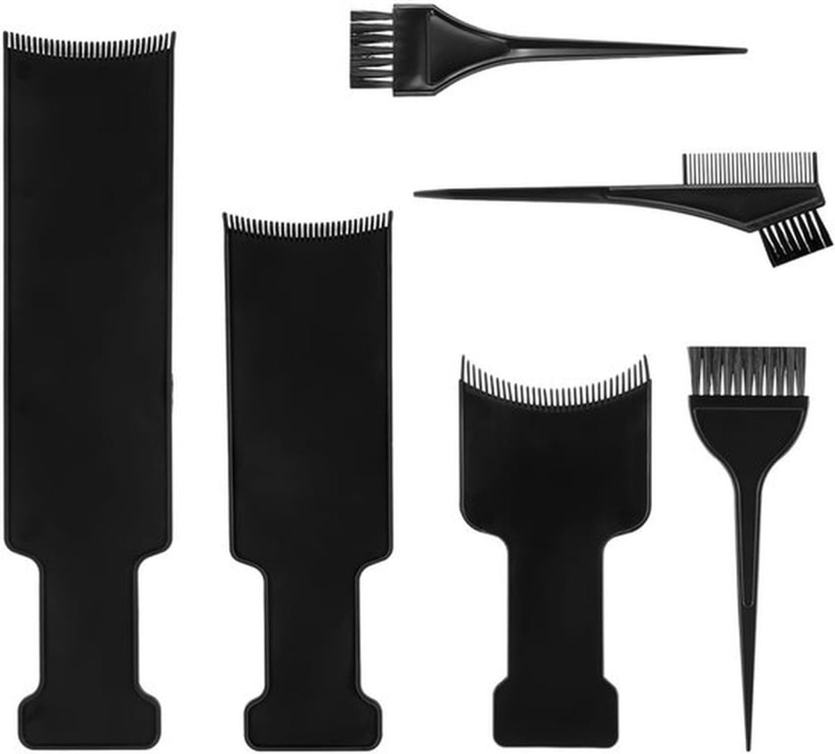 Balayage-bord - Haarverfset - Perfect voor thuisgebruik - Zwart - Highlighting-hulpmiddel - Ideaal voor kappers en doe-het-zelf - Inclusief borstels