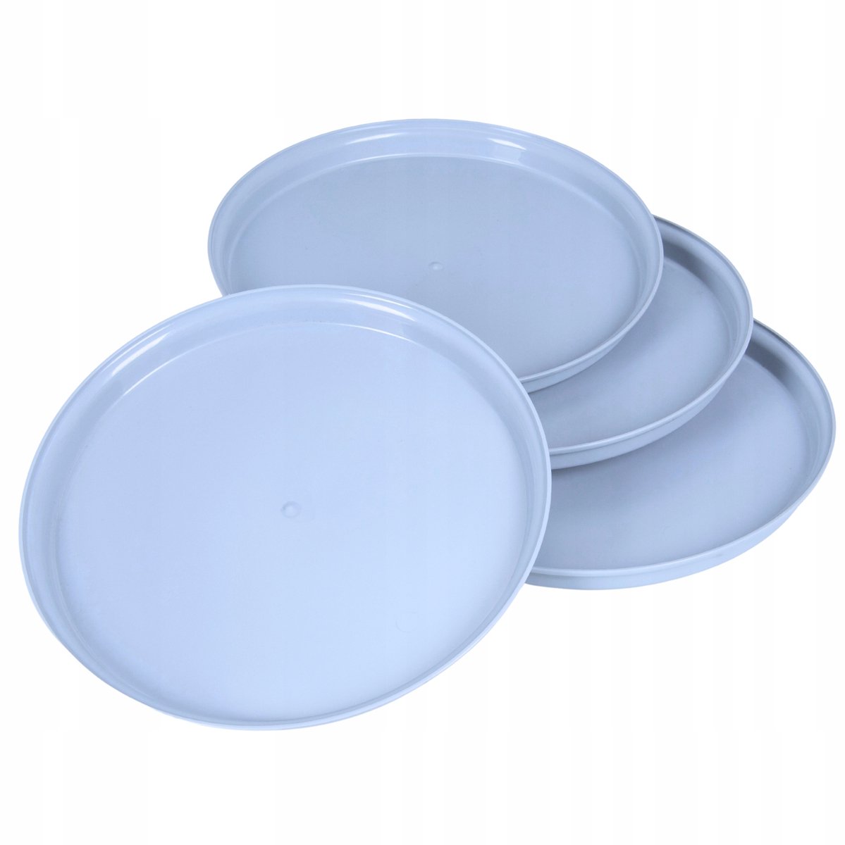 Set van 4 Blauwe Herbruikbare Plastic Kampeertafels