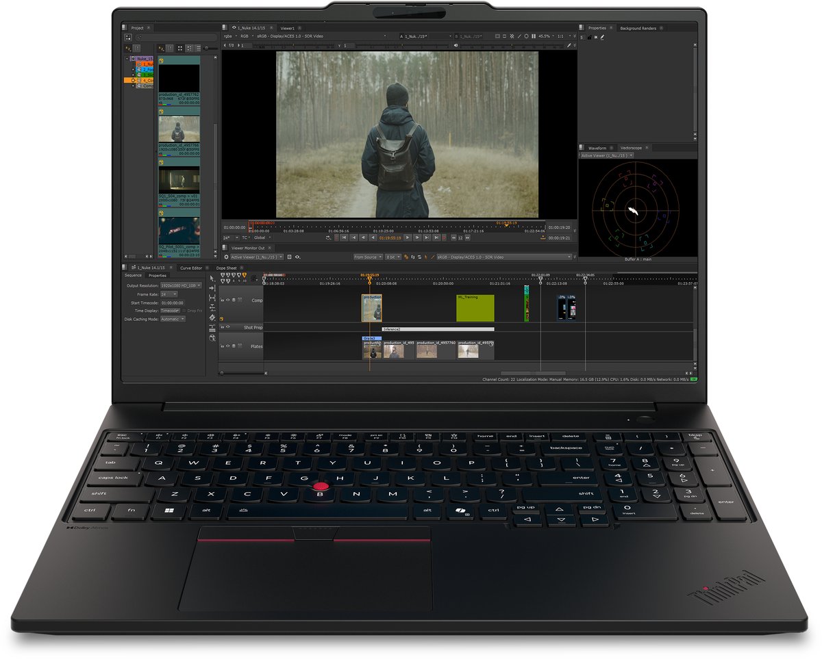 Lenovo ThinkPad P16s Gen 5 (AMD) AMD Ryzen AI 7 PRO 450 Mobiel werkstation 40,6 cm (16") WUXGA 32 GB LPDDR5x-SDRAM 512 GB SSD Wi-Fi 7 (802.11be) Windows 11 Pro Zwart Engels