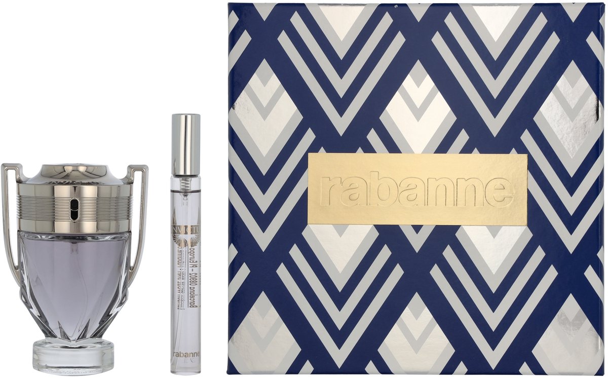 Paco Rabanne Invictus Giftset 60 ml - Edt Spray 50ml/Edt Spray 10ml