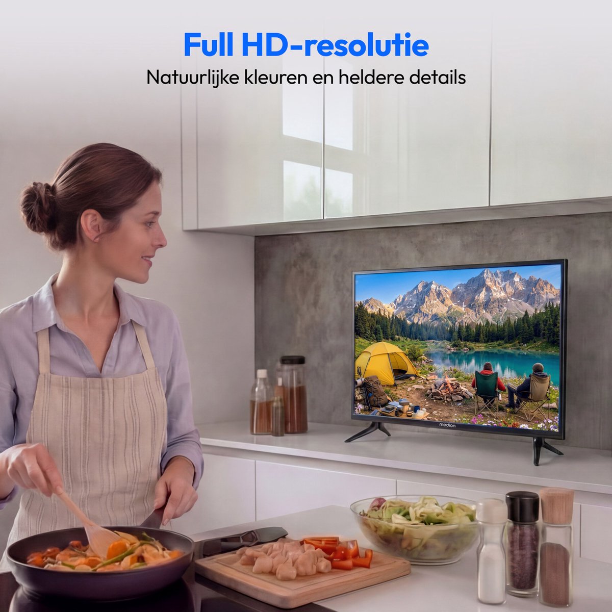 MEDION Full HD TV 59,9 cm (24 inch) (perfect voor camping, - afbeelding 3