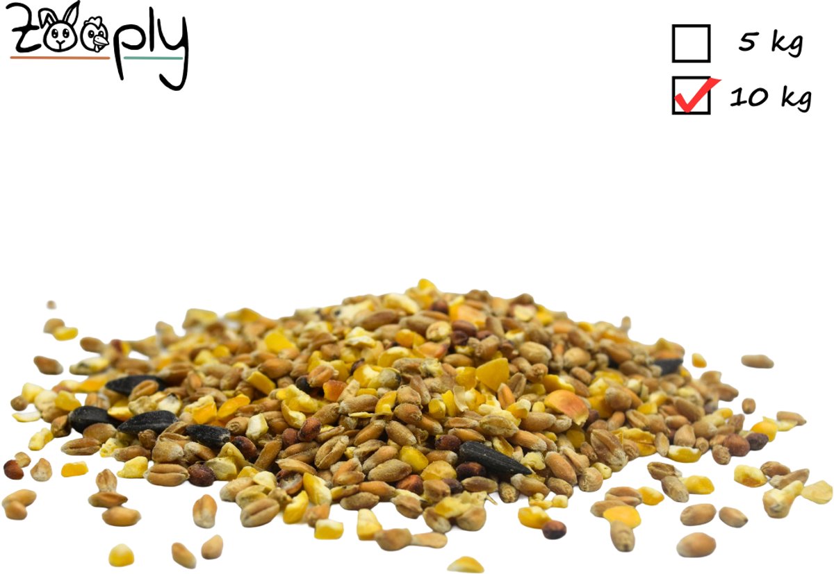 Zooply Scharrelgraan - Kippenvoer - Nederlandse kwaliteit - Stimuleert scharrelgedrag - 12,5 kg