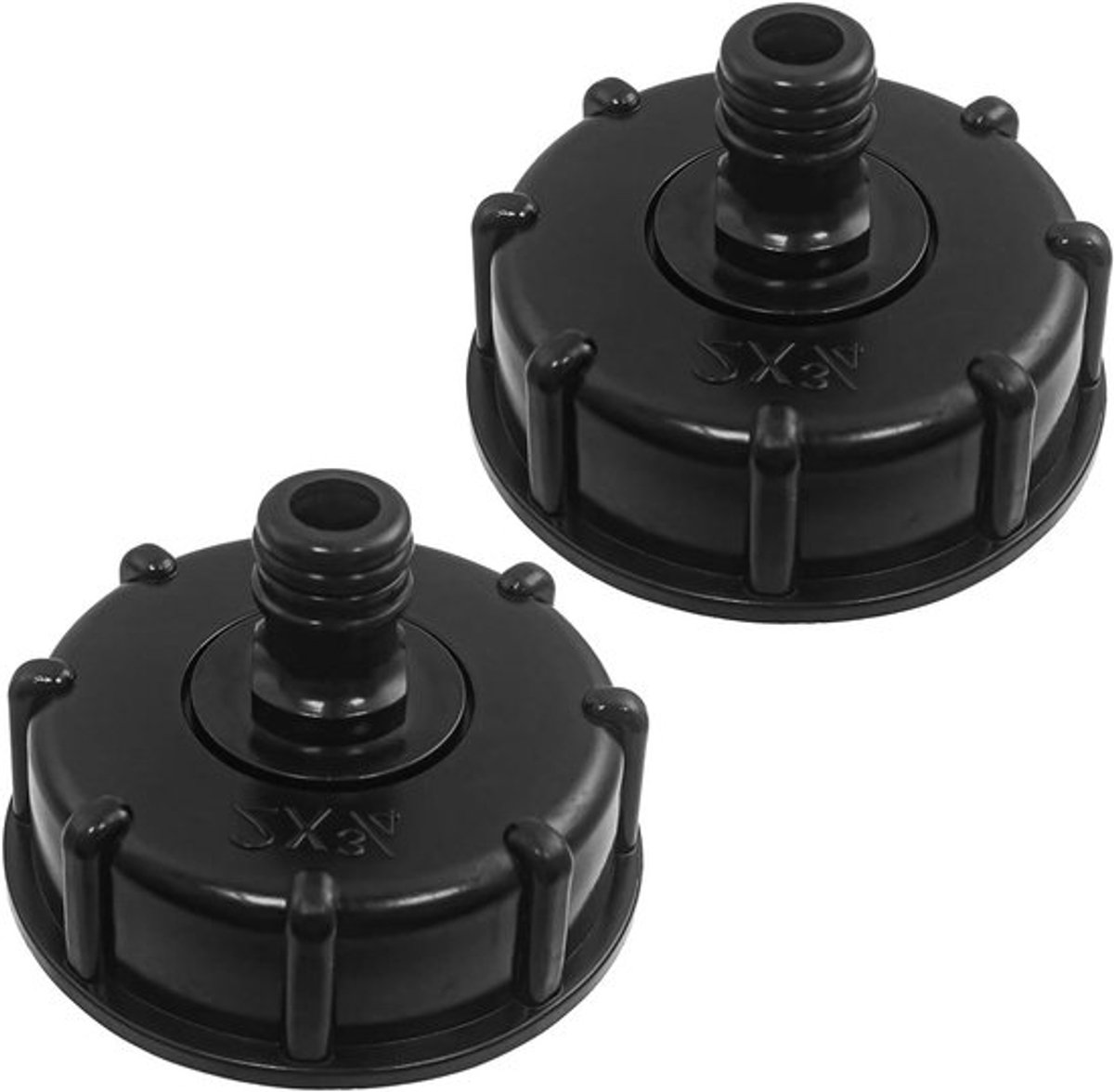 Allecto Plus - IBC Tank Adapter voor Water Opslag Tank - S60x6 - 2 Stuks - 3/4 "