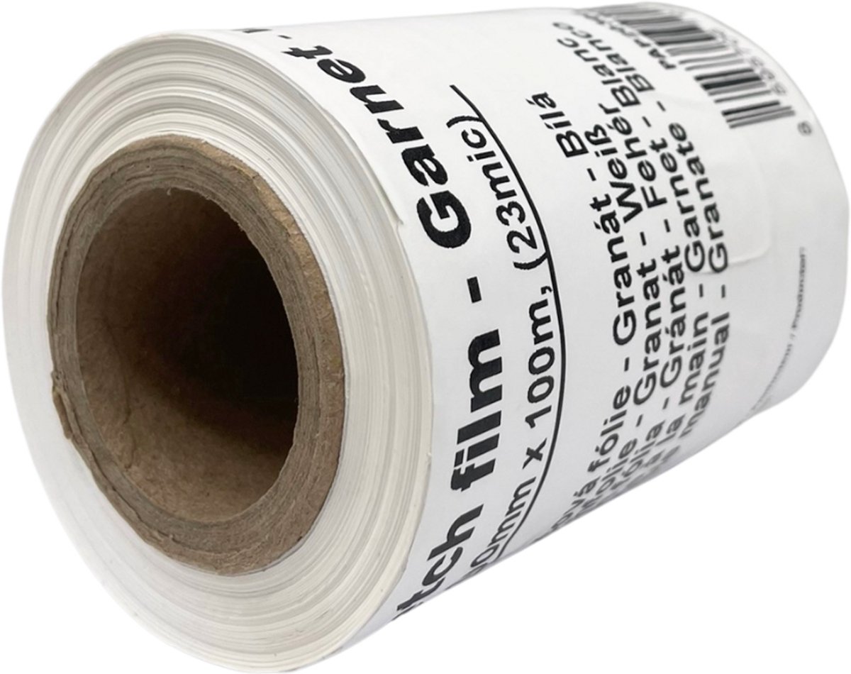 Surtep handstretchfolie Granát 100 mm x 100 m (23 mic), wit