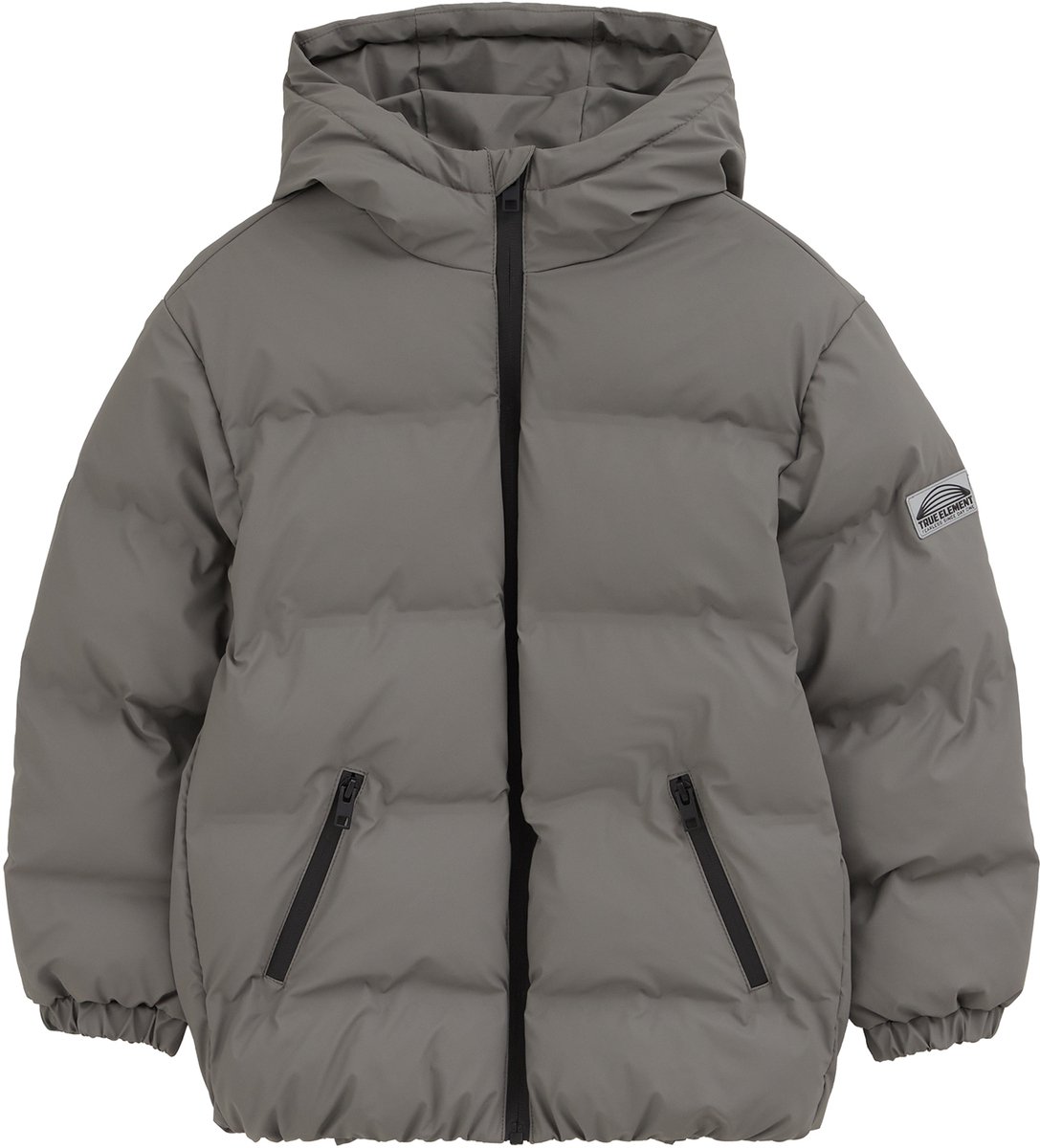 WE Fashion Jongens gewatteerde jas met capuchon