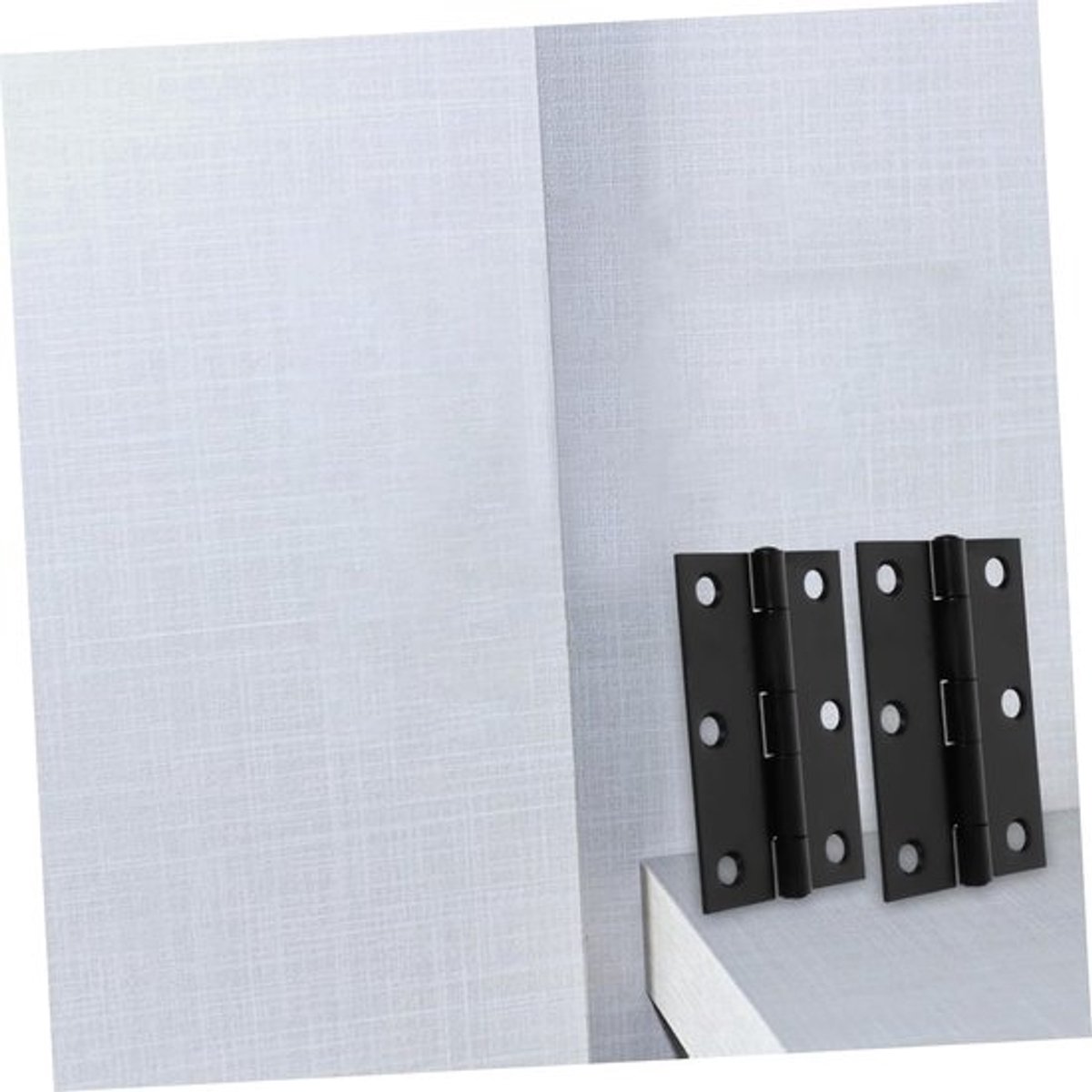 Deurscharnieren - Kast Scharnieren - Deuren Monteren - Stevig IJzer - 7.5 x 5 cm - Zwart