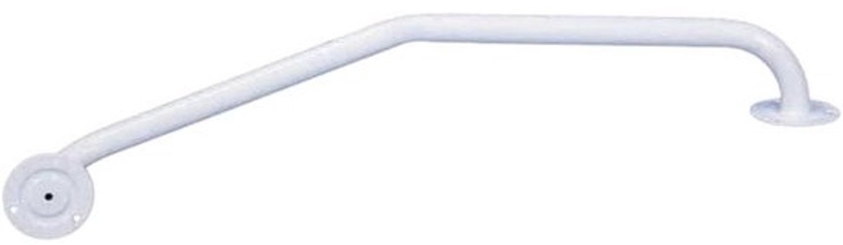 Gebogen Leuning - Trapleuning Wandmontage - Veilig Lopen - Duurzame Epoxy Afwerking - 720mm - Wit