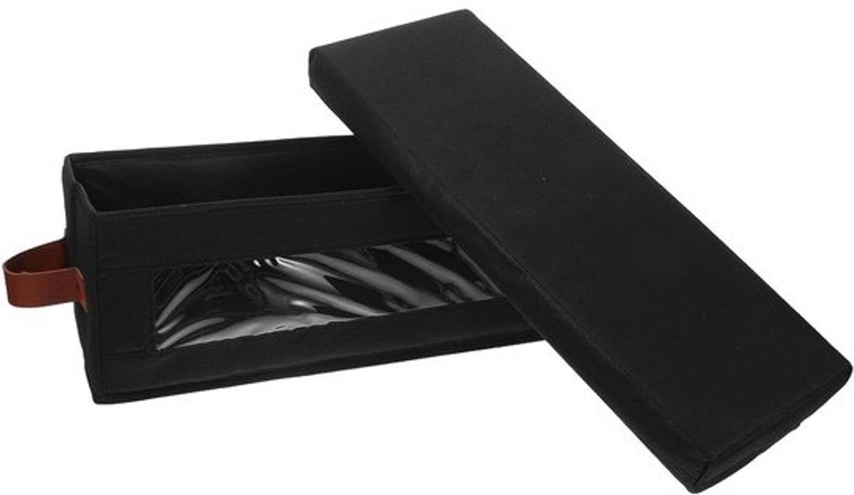 Opbergdoos voor CD - CD Organizer - Muziek Collectie Organiseren - Transparant Uitzicht - 40 x 15.5 x 13.5 cm