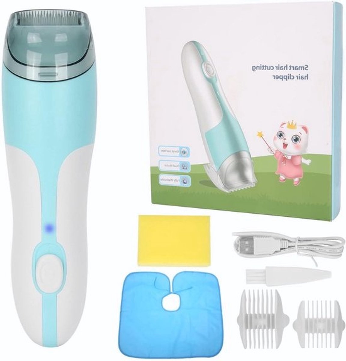 Babyt Clipper - Haartrimmer Kinderen - Thuis Kapsels Maken - Stil & Zuigfunctie - 25 x 24 x 8 cm