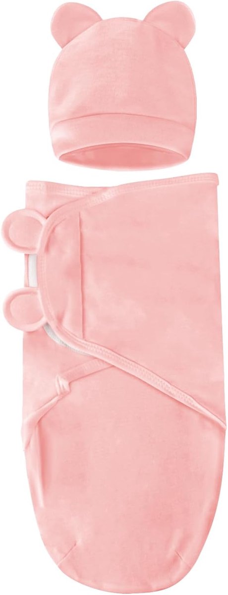 Babyslaapzak met capuchon, Geschikt voor baby's van 0-3 maanden; babywikkeldeken Geschikt voor pasgeborenen, Geschikt voor zowel jongens als meisjes.