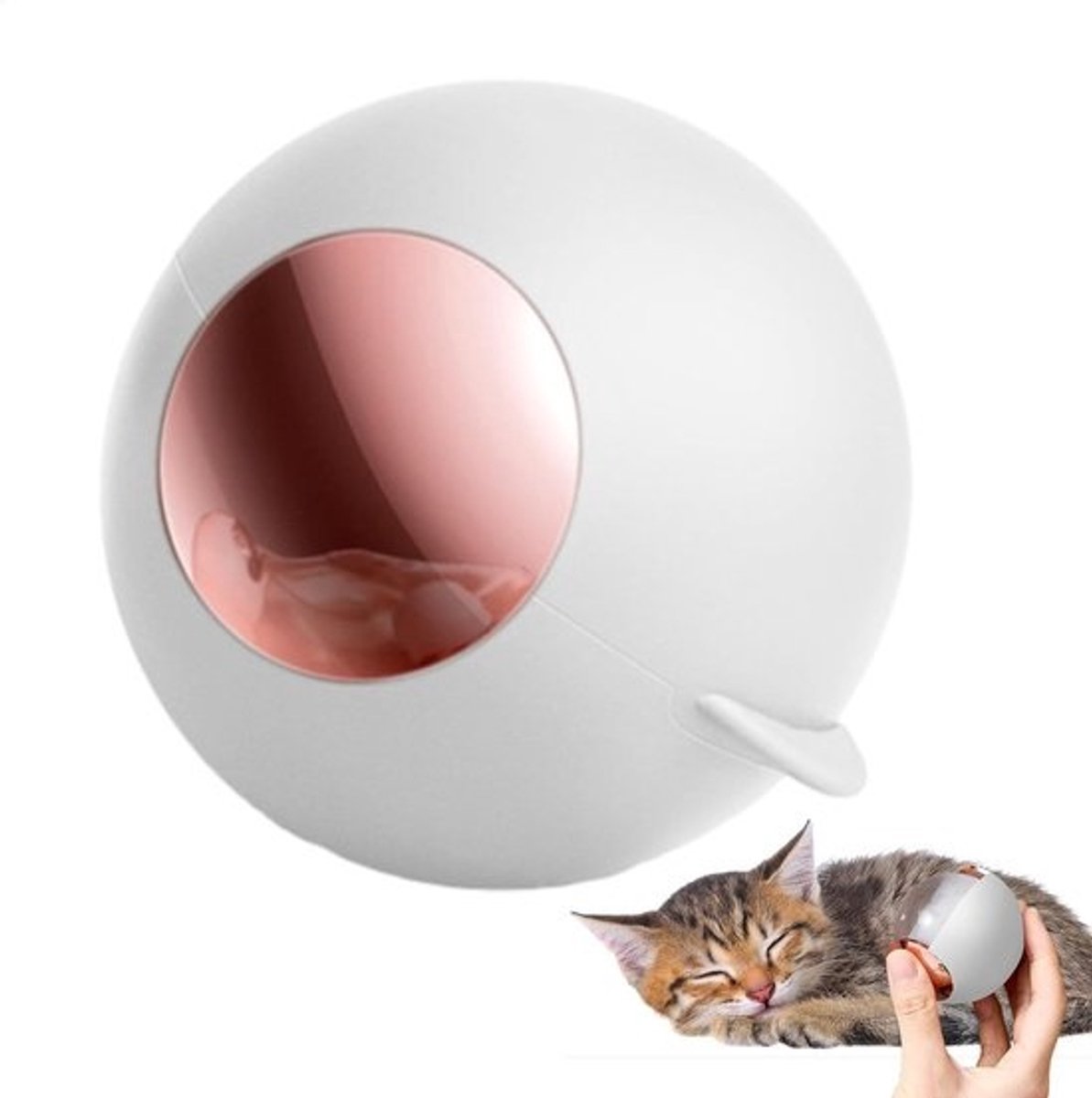 Haarverwijderaar Bal - Pluisreiniger Haarroller - Kleding Reinigen - Wasbaar en Herbruikbaar - 6.8 cm - Wit