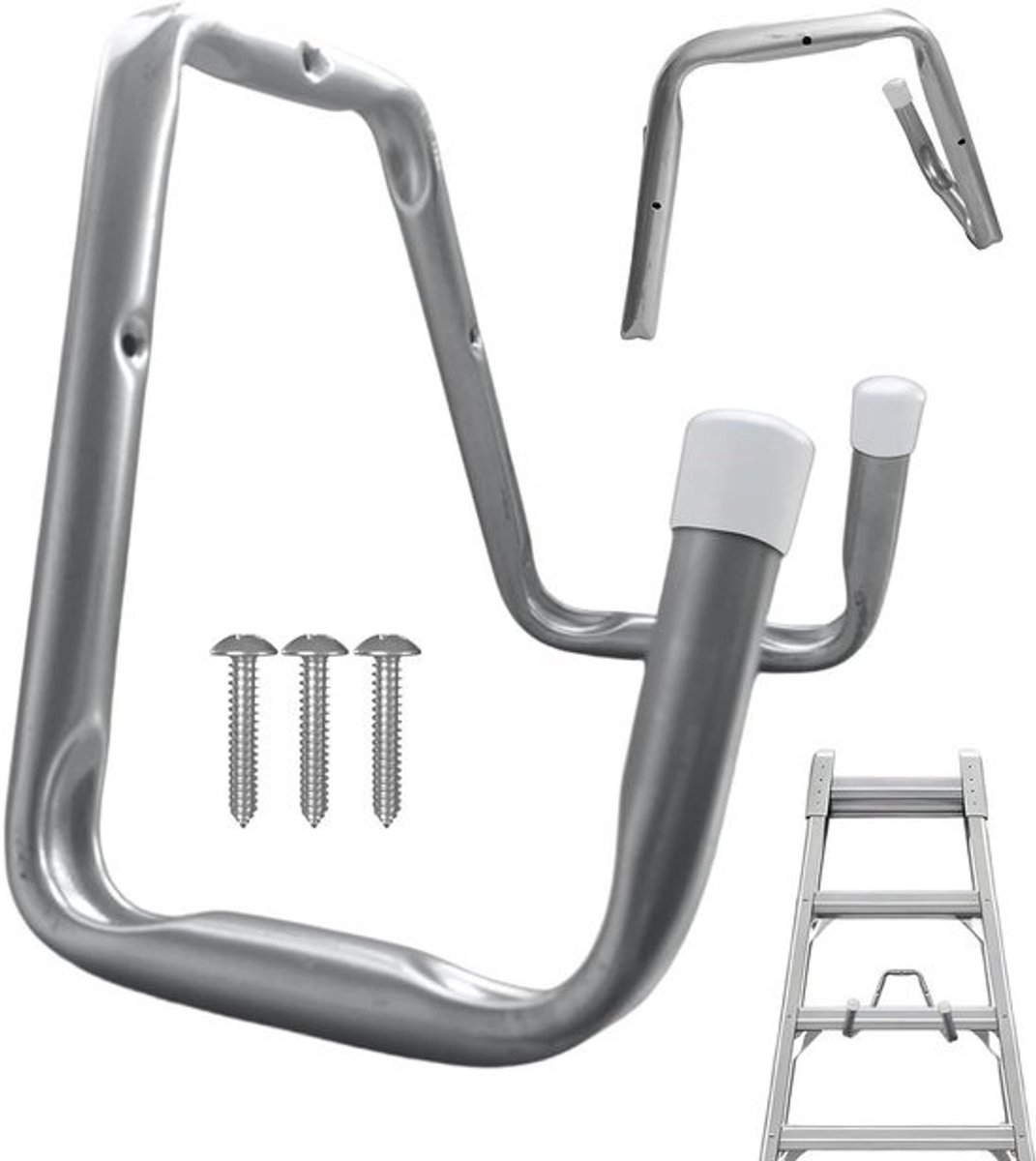 Ladderhaak - Wandhaak - Opbergen Garage - Zware Lasten - 33 cm - Zwart