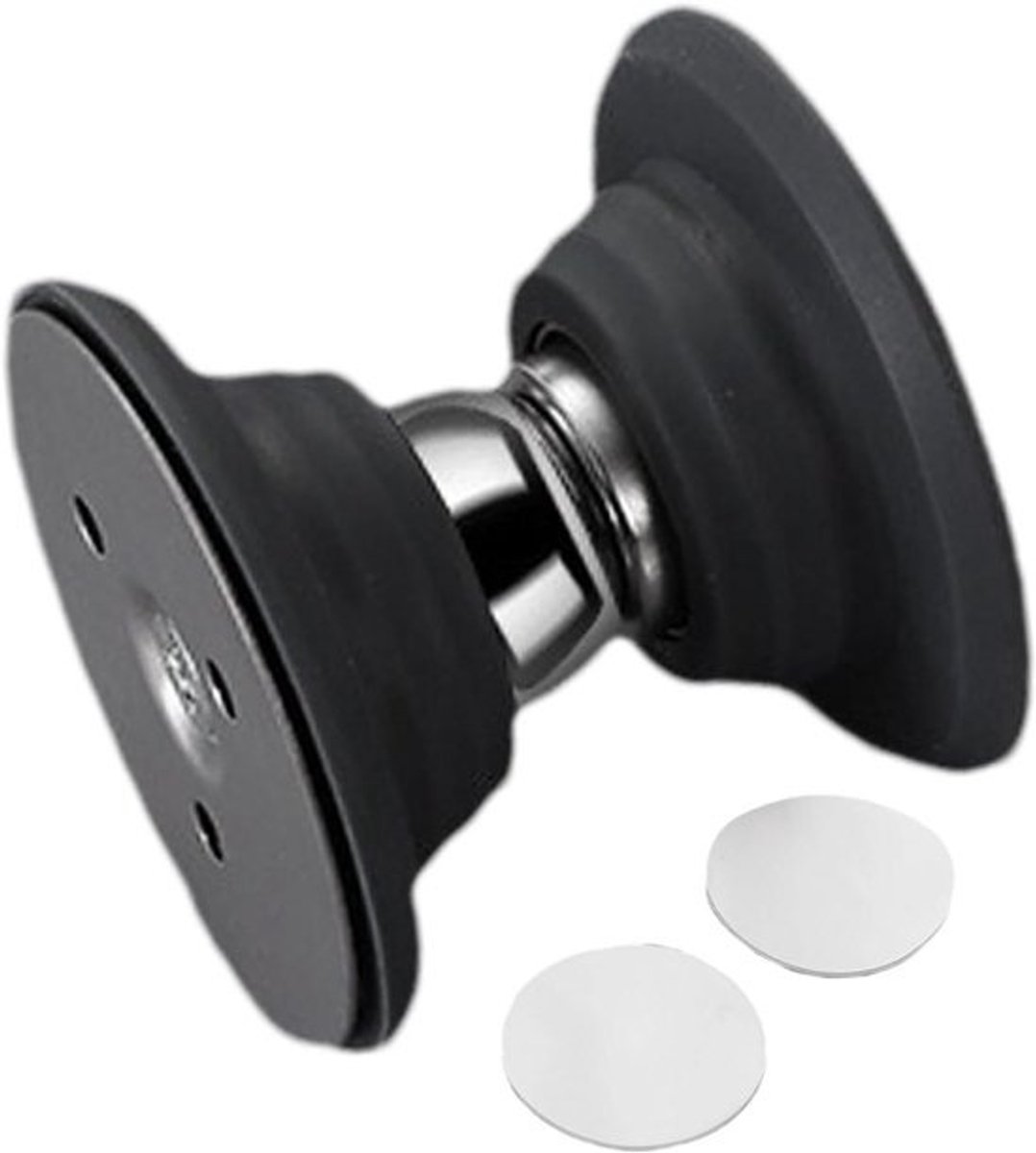 Magneetdeurstopper - Deurvanger Deurhouder - Deur Open Houden - Zonder Boren - 5.5 x 5.5 x 5.5 cm - Zwart