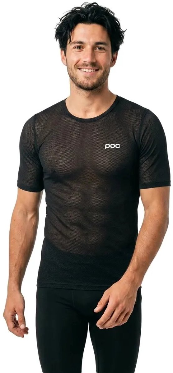 Poc Mid Korte Mouwen Basislaag Man Zwart