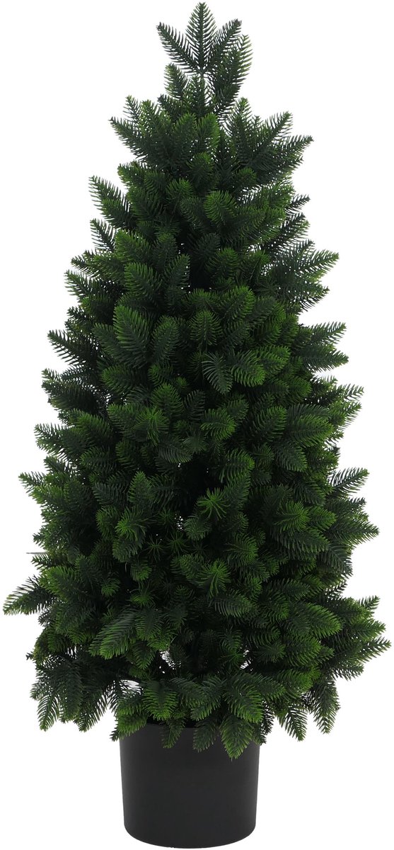 Kunstspar MCW-R29, decoratieve boom, kunstboom, kunstplant, voor buiten, polyethyleen, 85 cm