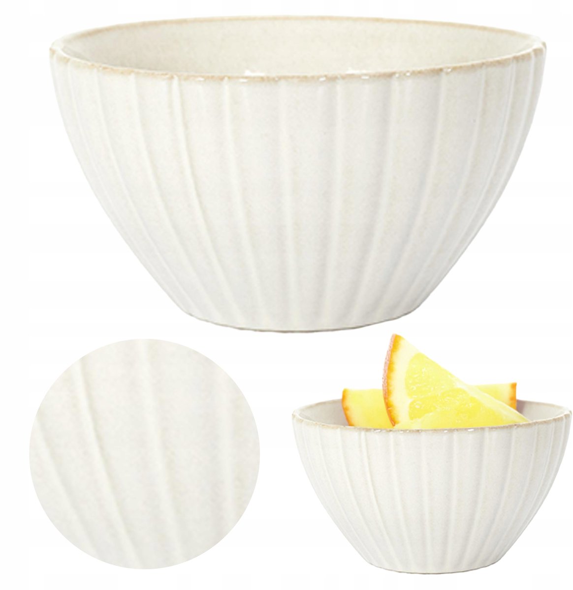 Eden Keramische Kom 14,5 cm - Beige - Stijlvol & Vaatwasmachinebestendig