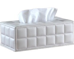 Tissuebox – Rechthoekige tissuebox/opbergdoos – Geschikt voor thuis, kantoor, hotel, restaurant en auto – Stevig en duurzaam – 25 x 13,5 x 9,5 cm
