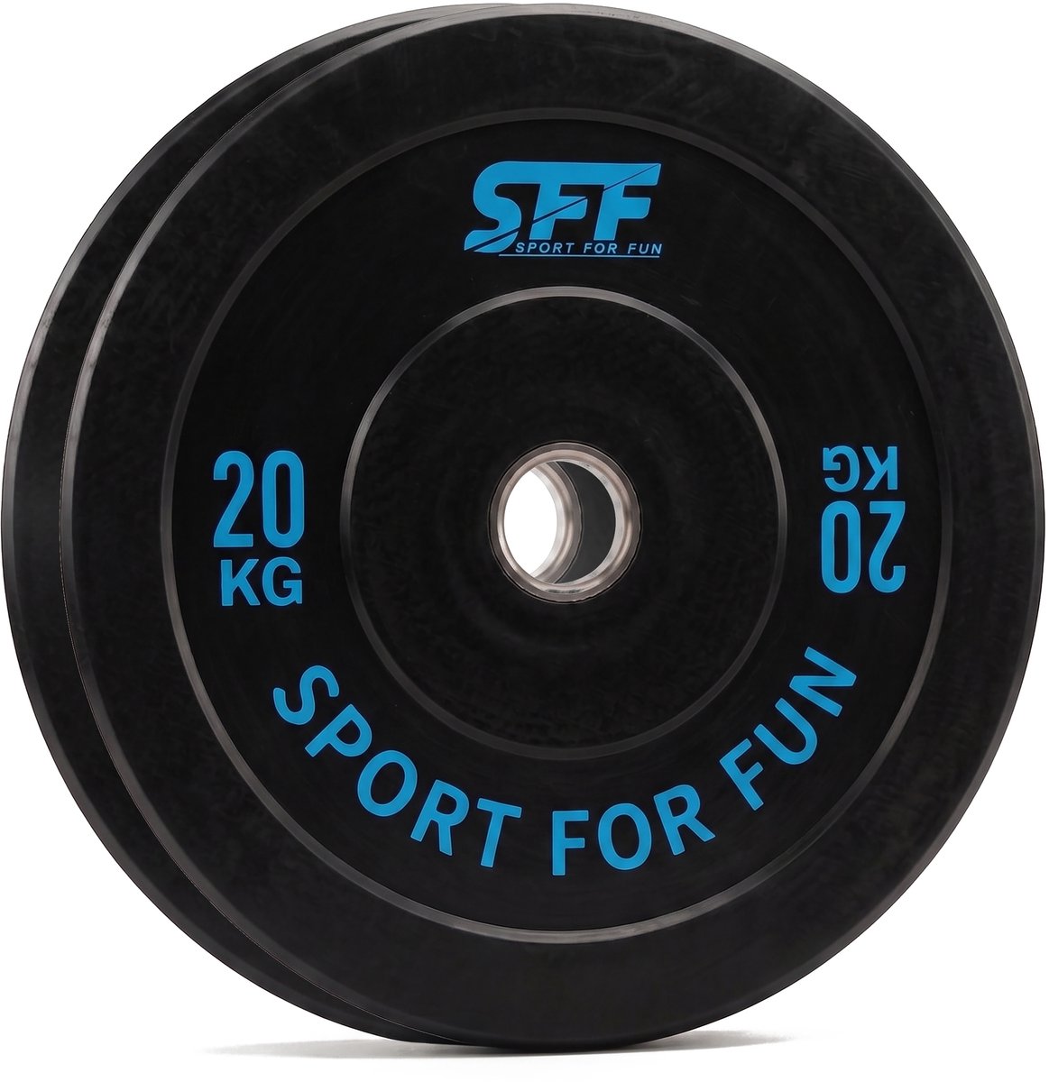 Olympische Bumper Plates 2x20KG - Set van 40KG Rubberen Gewichtsschijven