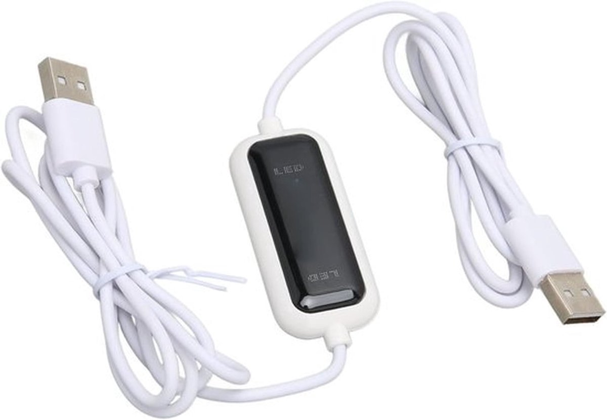 USB data-overdrachtskabel - Plug-and-Play PC-overdrachtskabel - Snel overzetten tussen Windows-pc's - 1 stuk - Thuisgebruik Zwart