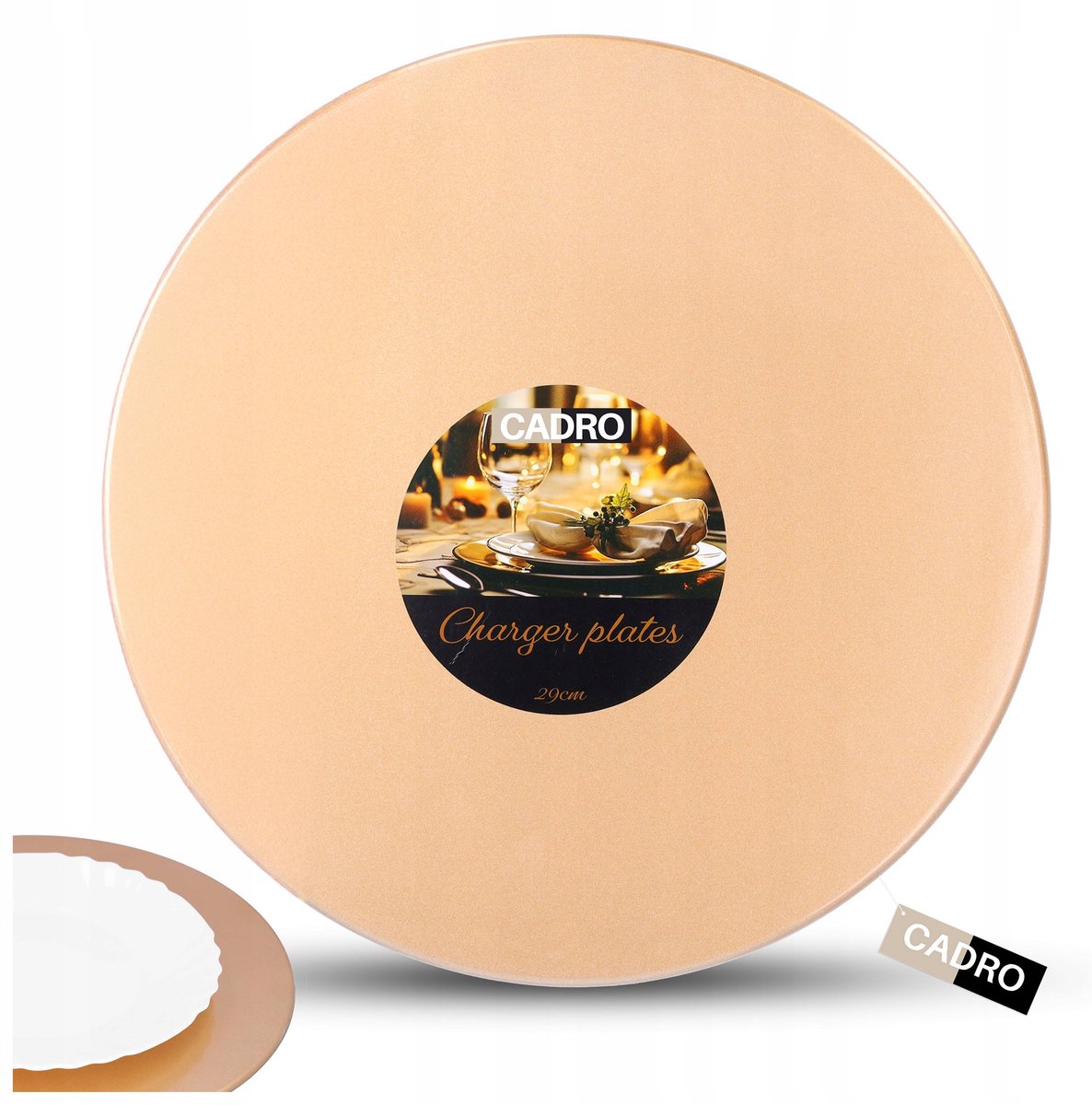 Gouden Ronde Onderzetter Tafeldecoratie 29 cm