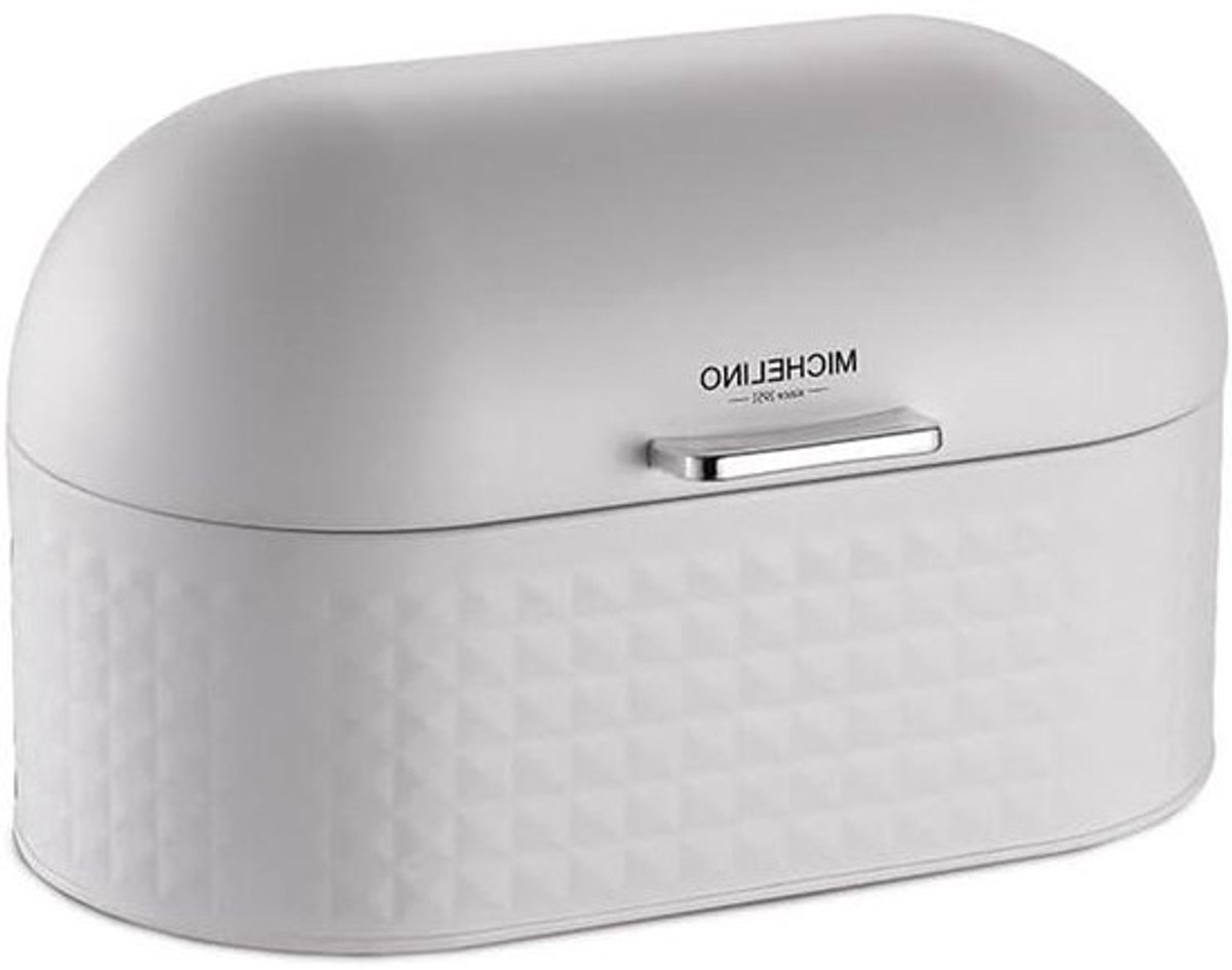 Broodtrommel - Brooddoos Opslag - Brood Vers Houden - Ruimtebesparend Ontwerp - 335 x 195 x 20 cm - Wit