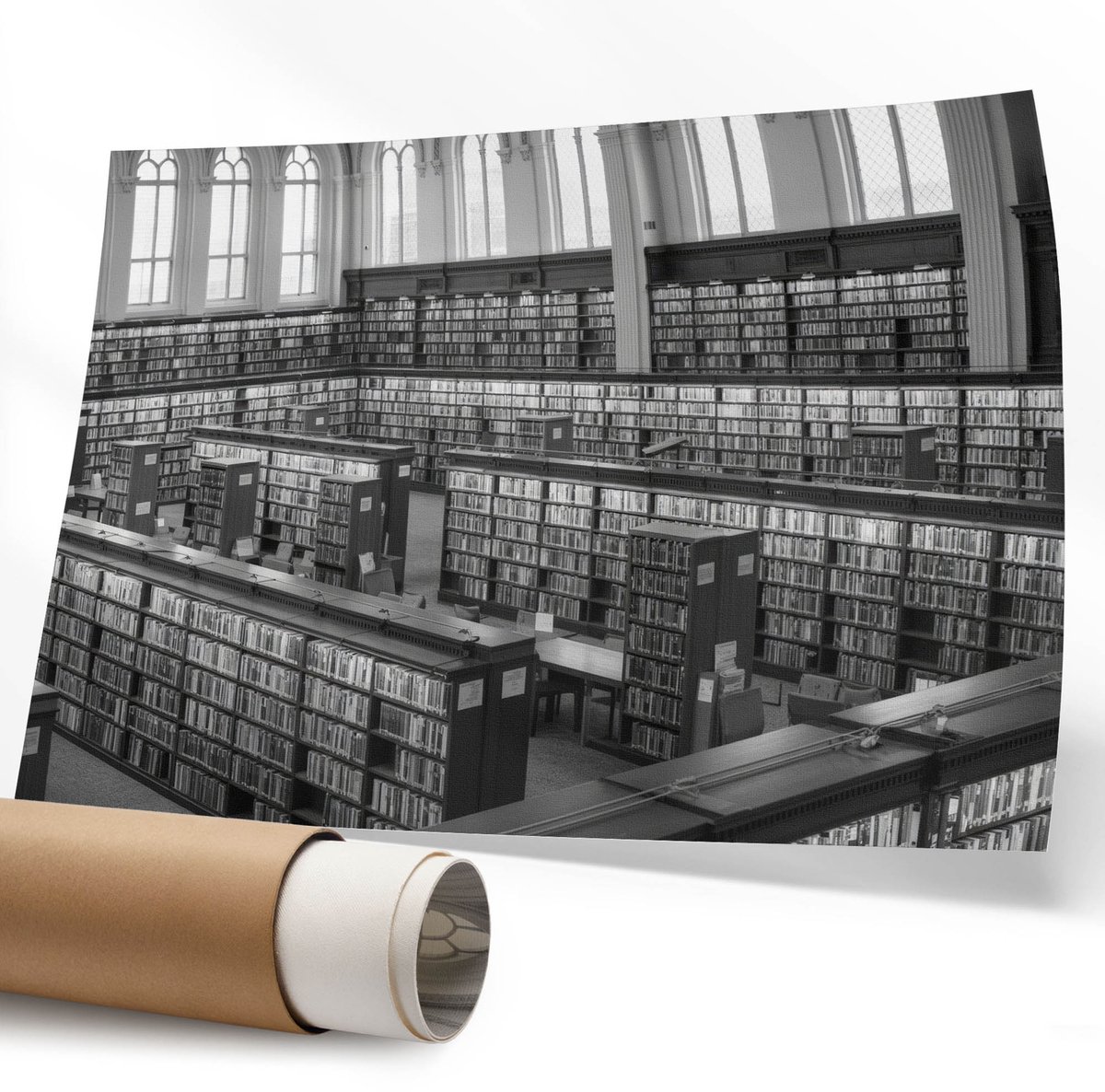 Coloray Polycanvas Poster - Vrouwelijk Modernisme, Illustratie - 594 x 840 mm - Zwart Kunst - Rechthoek - Kunstposter - Slaapkamer - Art deco