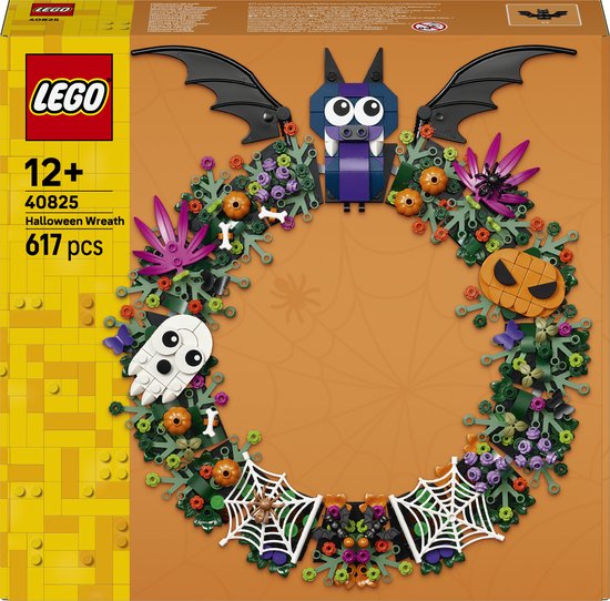 LEGO Halloweenkrans Halloween Decoratie Bouwpakket voor Kinderen en Tieners 40825