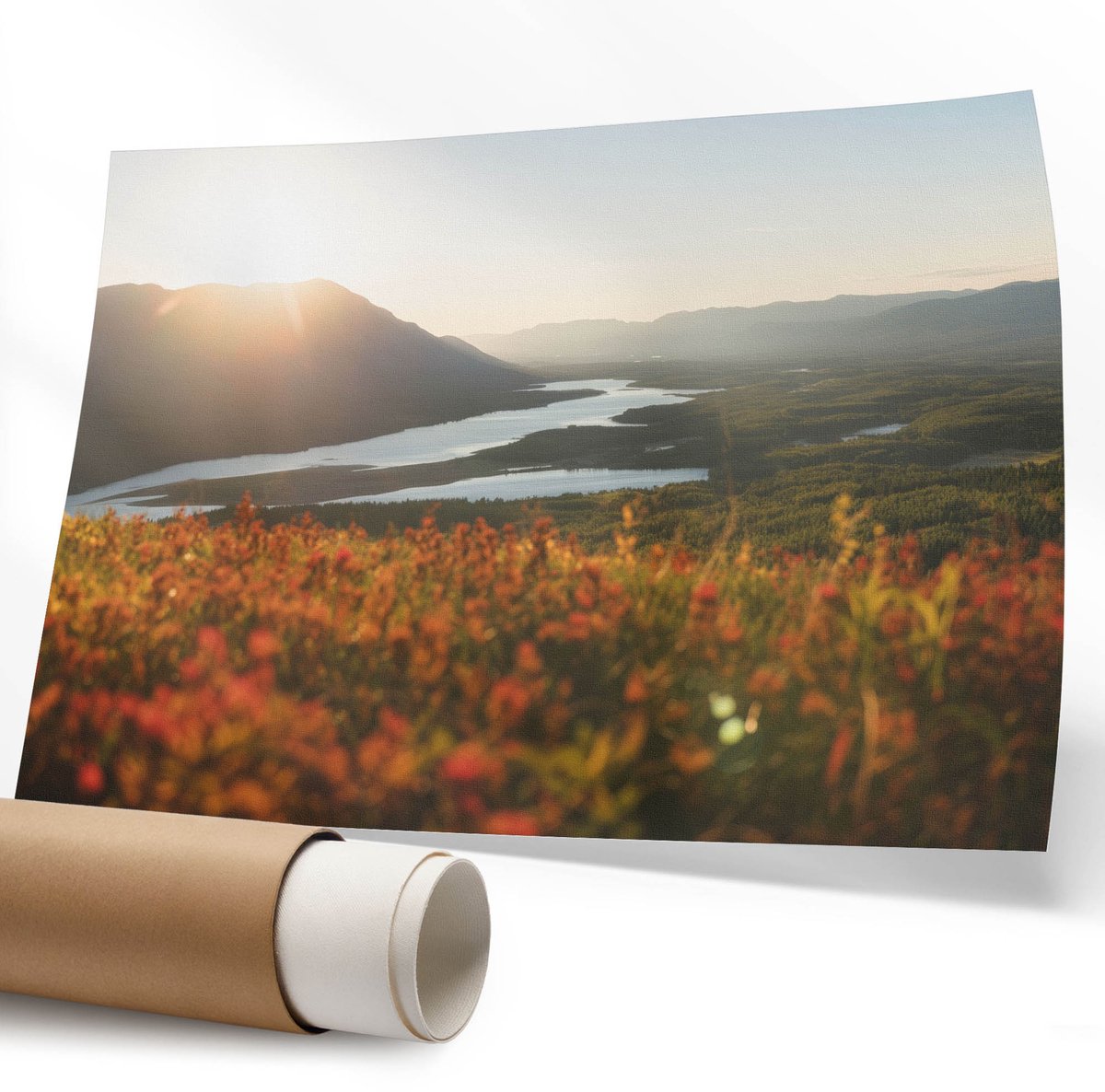 Coloray Polycanvas Wandposter - Minder Is Meer., Poster - 594 x 840 mm - Romig Illustratie - Rechthoek - Canvasposter - Woonkamer - Modern