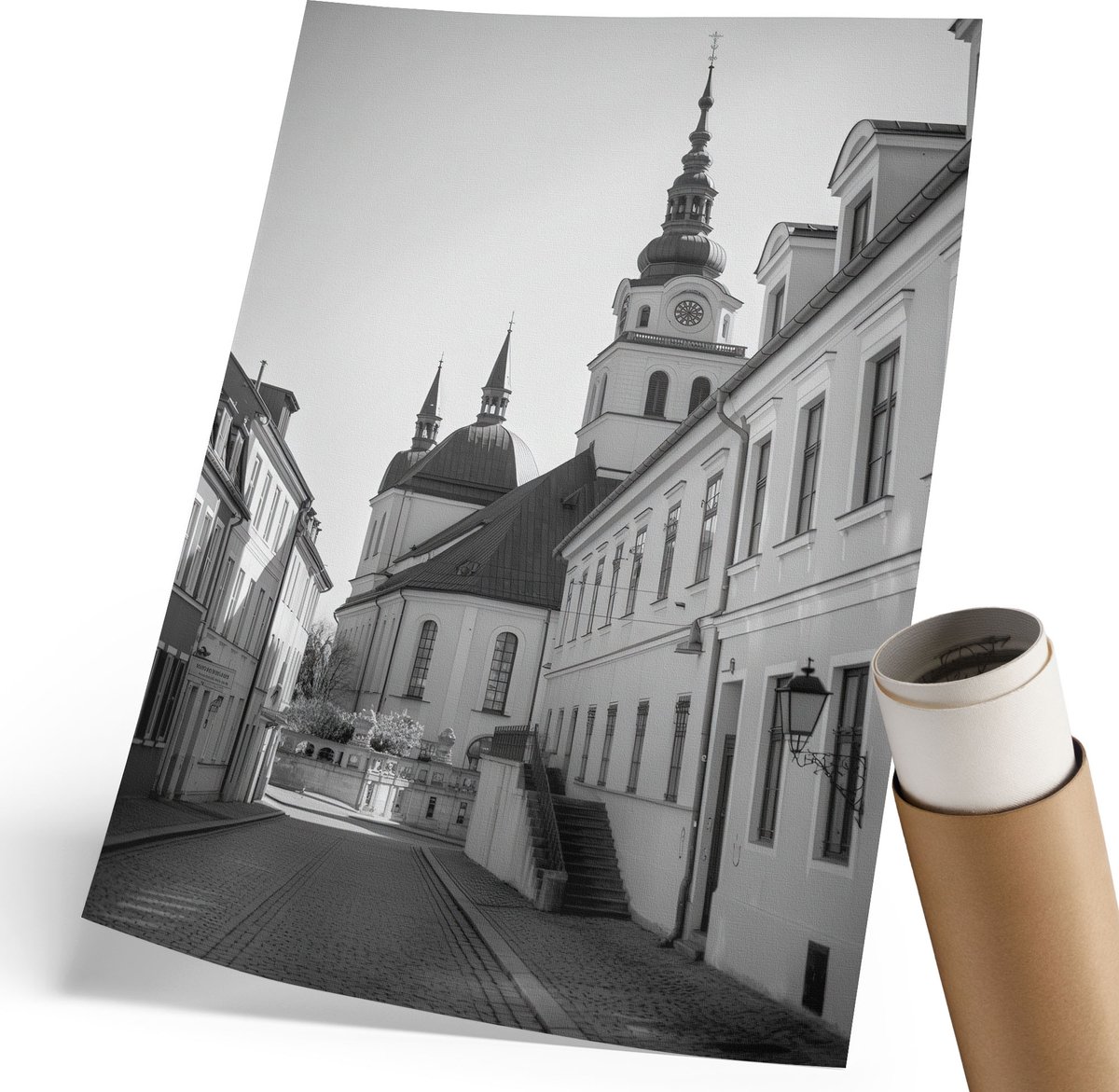 Wallfluent Polycanvas Wandposter - Bloemen En Vruchten, Illustratie - 297 x 420 mm - Geel Design - Rechthoek - Interieurdecoratie - Woonkamer, Slaapkamer, Kantoor - Decoratief