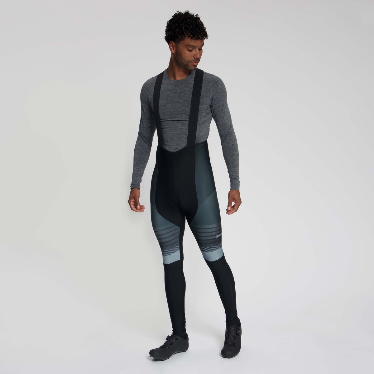 Rogelli Stryde Heren Lange Fietsbroek - Zeem - Bretels - Blauw