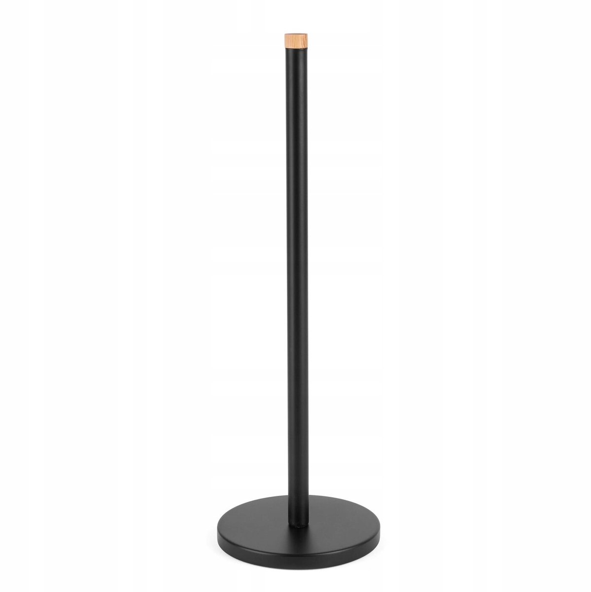 Vrijstaande Toiletrolhouder - Metaal, Zwart/Beige, 15x46.5cm