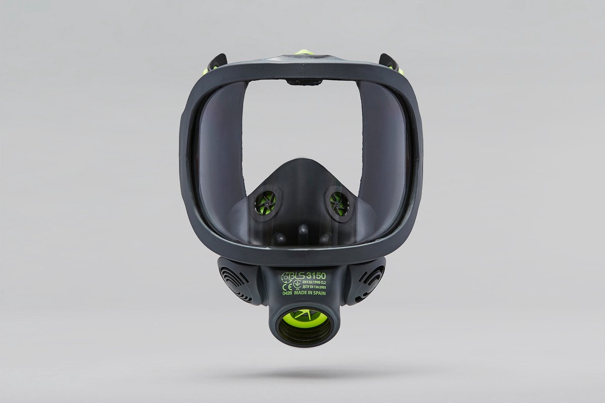 BLS 3150 Volledig Gezicht Gasmasker met Polycarbonaat Vizier
