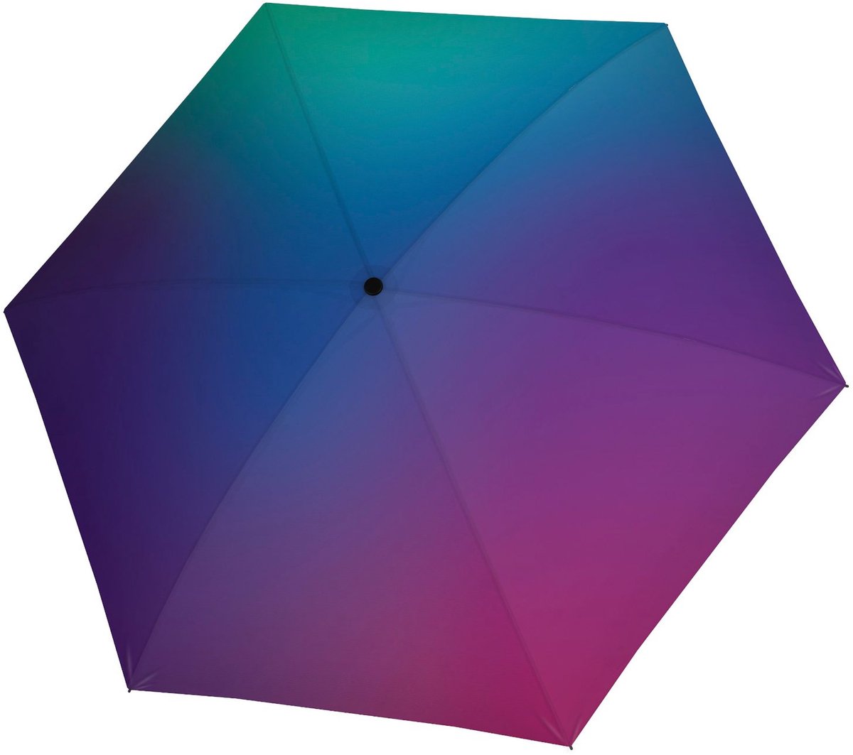 doppler paraplu Carbonsteel Slim Mini Printed Pattern Fade Northern Light veelkleurig