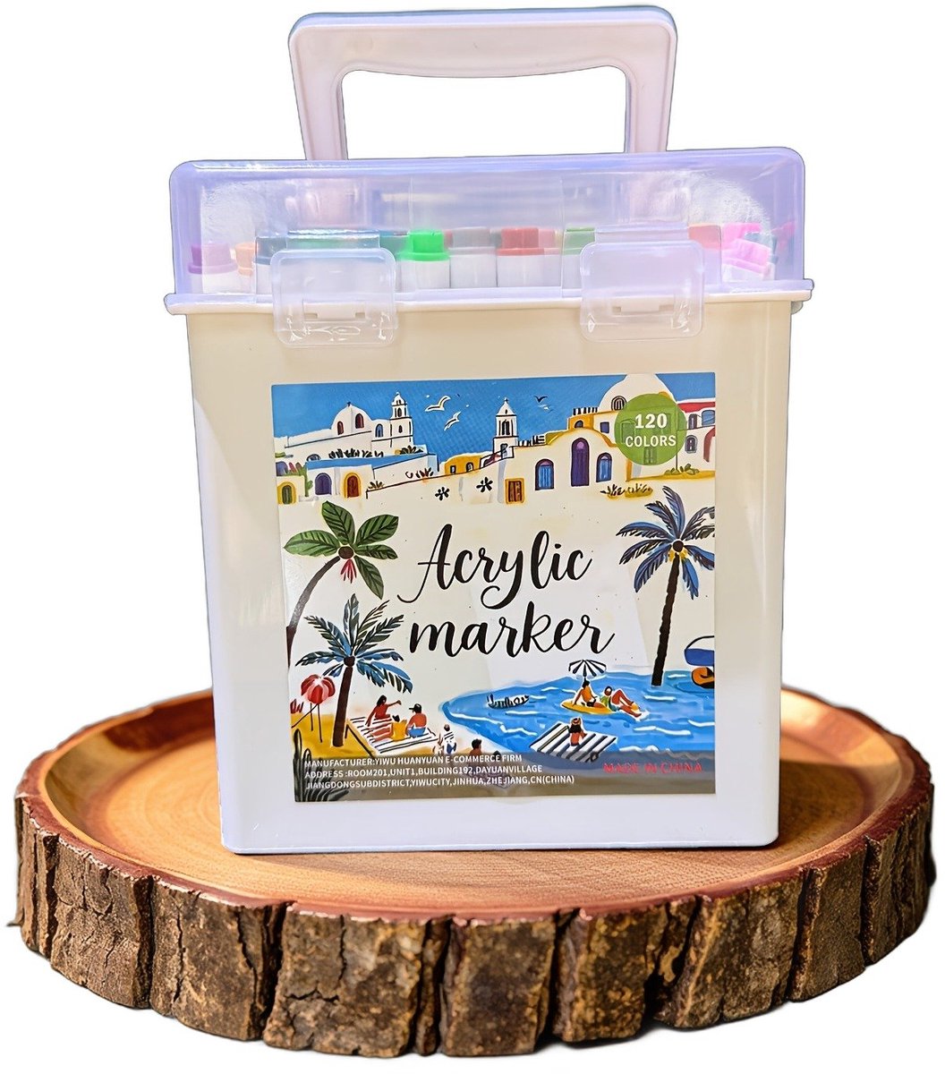 Currero Aquamarkers - Twinmarkers - Brushpennen - Stiften - Markeerstiften Op Waterbasis - Dual Tip - Tekenen En Kleuren - 120 Kleuren