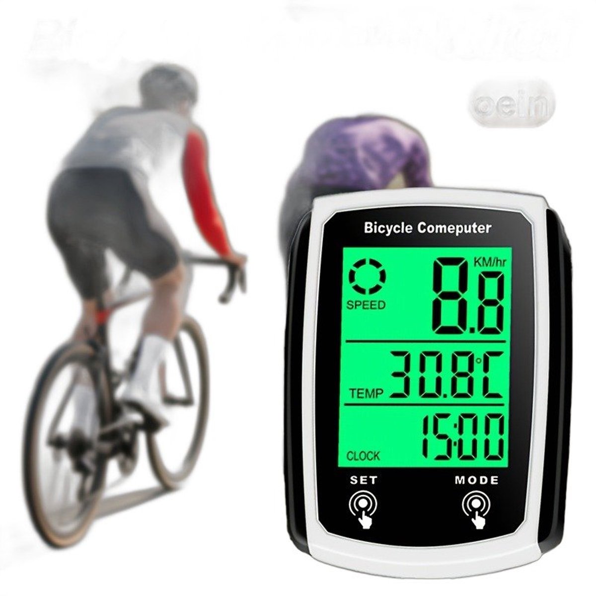 Currero Fatbike Scherm - LCD Display - Schermpje - E-Bike Accessoires - Elektrische Fiets - Dashboard - Snelheidsmeter - Kinderen & Volwassenen - Wit