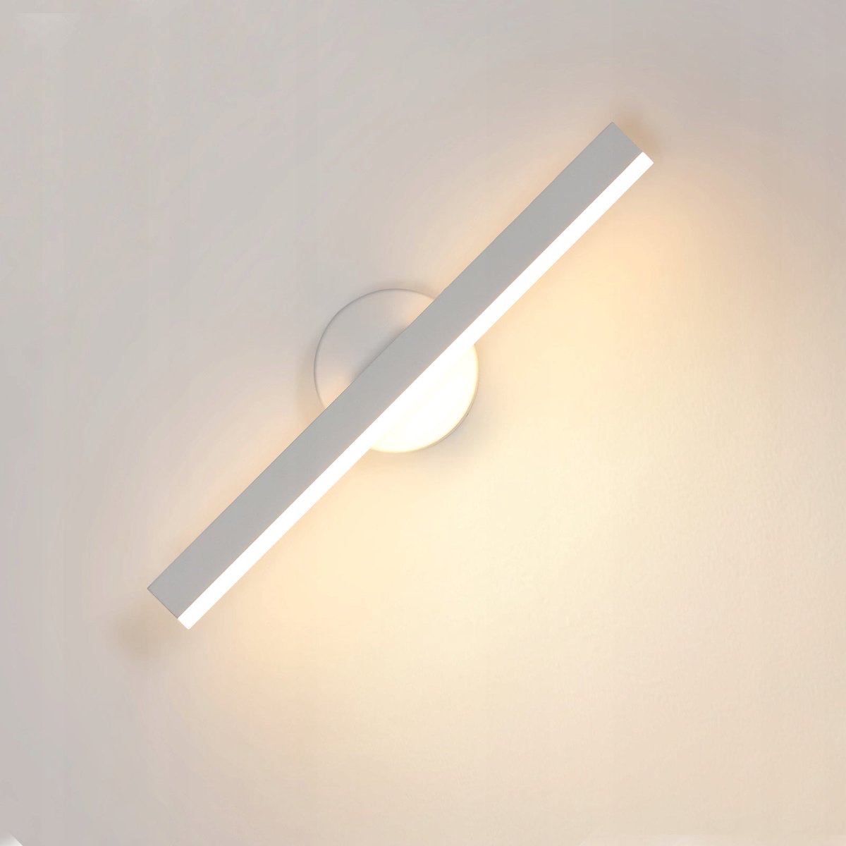 Riserva - Wandlamp - Rechthoekig Modern - 3000K Warm Wit LED - 12W IJzer en Acryl Draaibaar