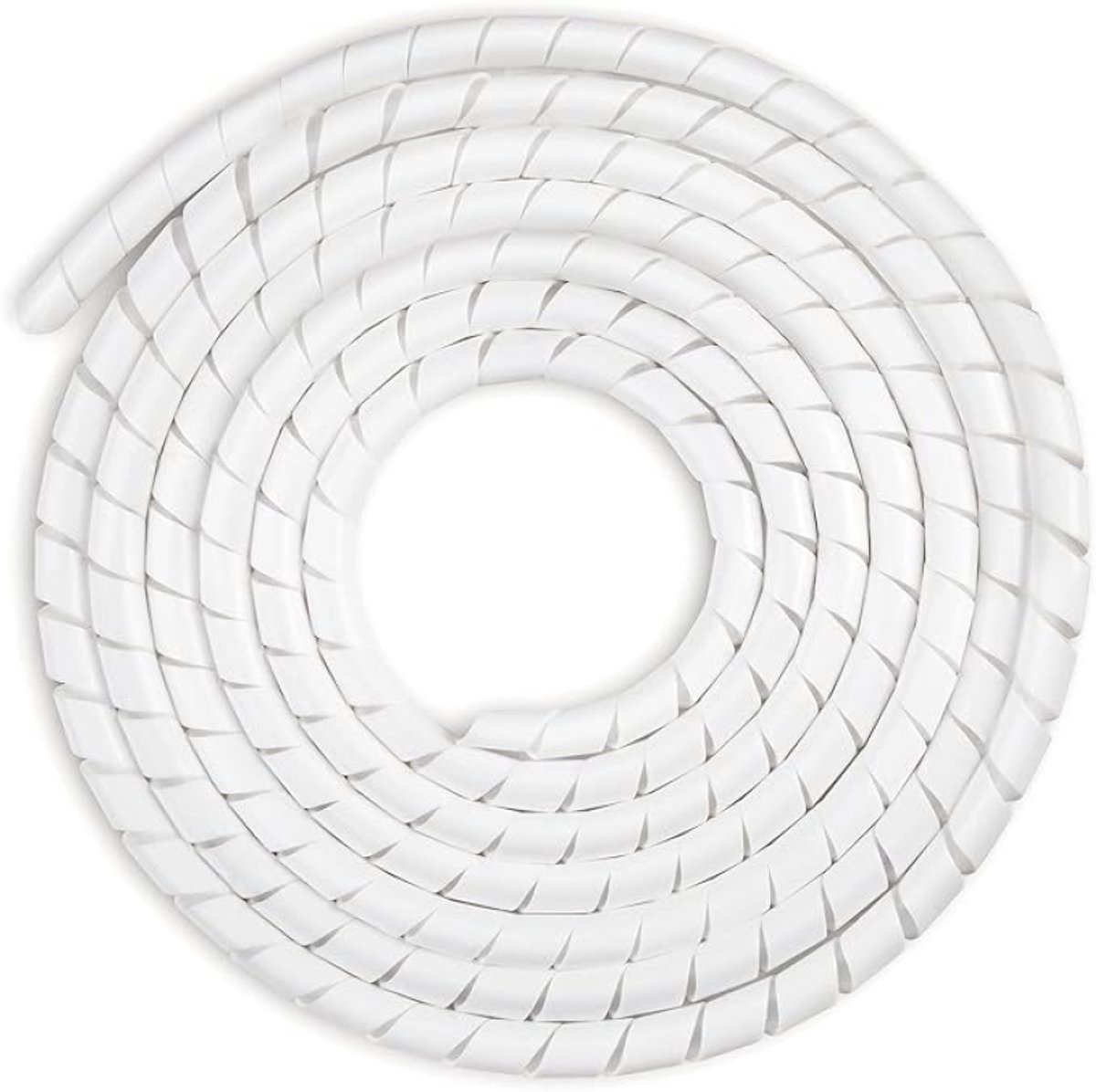 Arvion Kabelbeschermslang 10m - Flexibele Kabelgoot - 2 maten - Wit