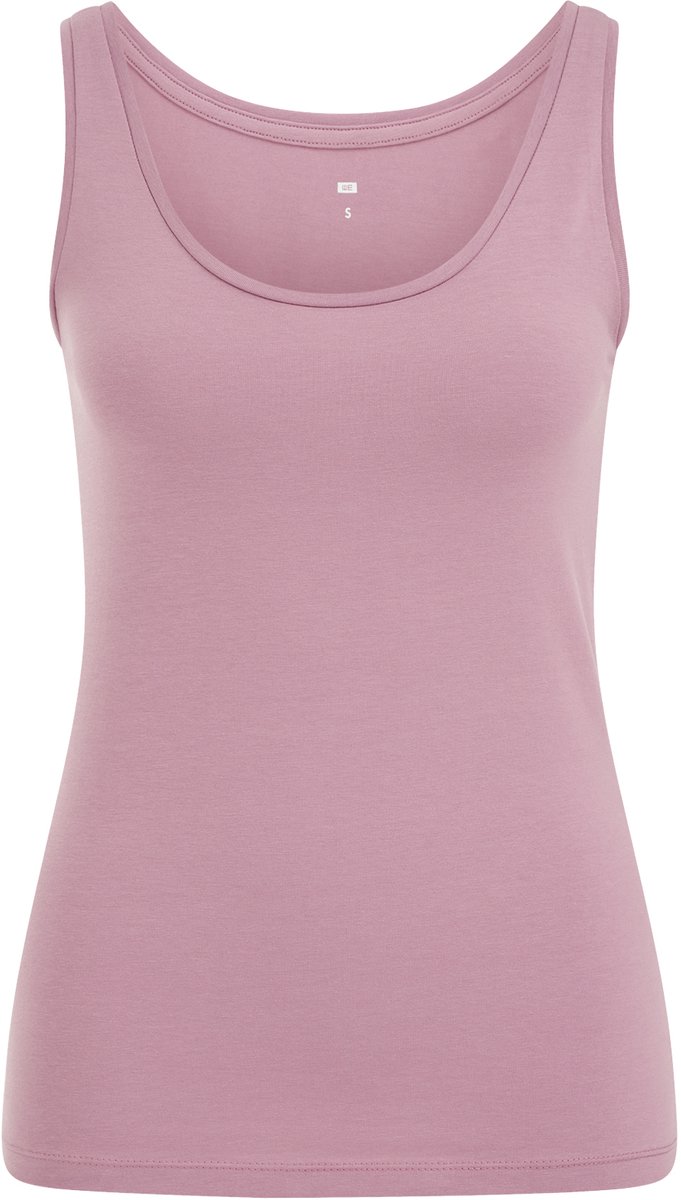 WE Fashion Dames singlet van biologische katoenmix