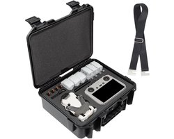 tas, koffer, compatibel met DJI Mini 4 Pro en Mini 3, DJI RC 2/RC-N2/N1, hard koffer met schouderband (alleen waterdichte koffer), voor maximaal 6 batterijen.