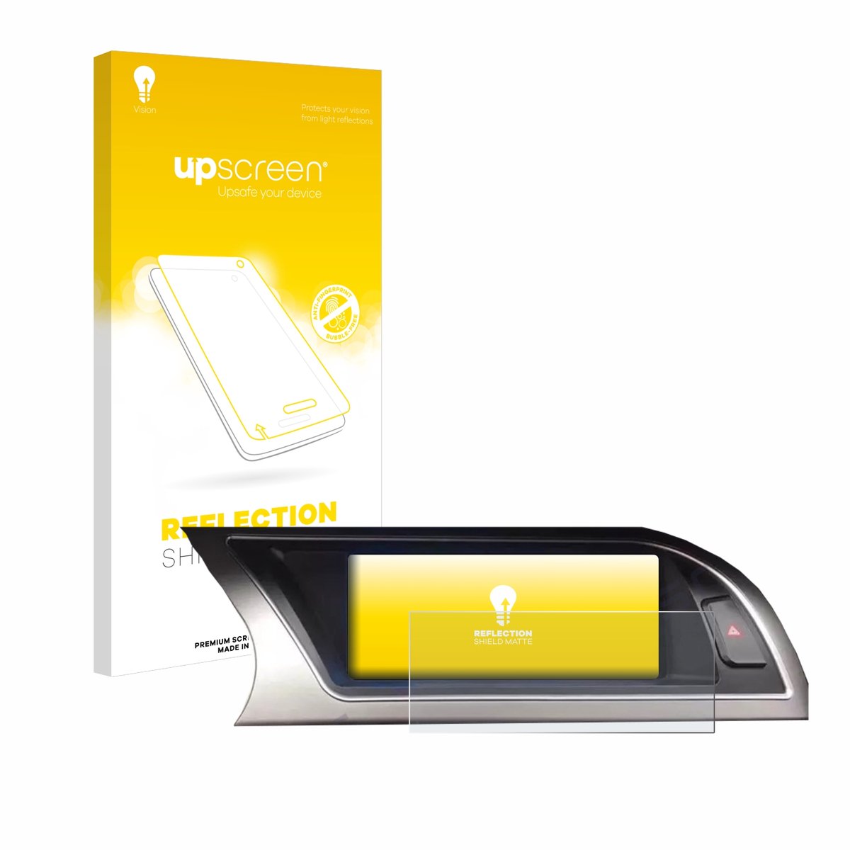 upscreen - Screenprotector voor Audi Audi A4 B8 (2012-2015) MMI Navigation Plus 7" - Folie Beschermfolie anti glare matte