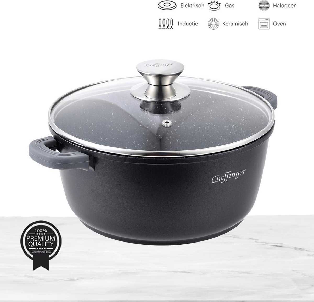Cheffinger Cheffinger Braadpan 28cm met Deksel - afbeelding 4