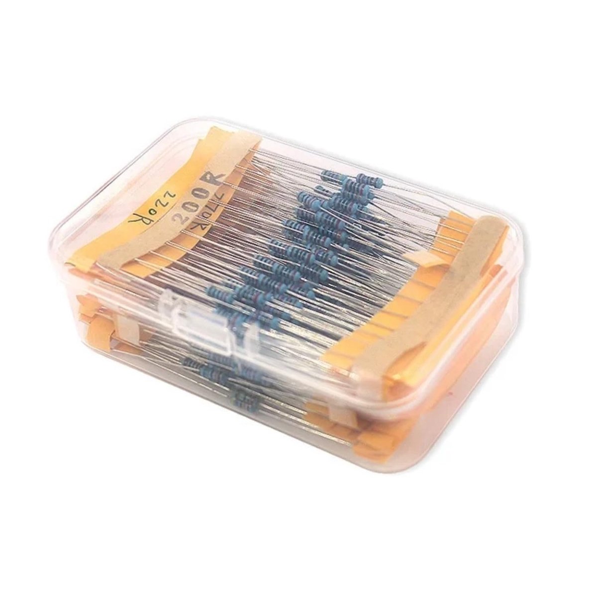 weerstandenset, 300 stuks, 30 waarden, 1/4 W (0,25 W), 1Ω-1 MΩ ± 1% tolerantie, precisieweerstandsassortiment voor Arduino, breadboard, elektronica-bouwset, doe-het-zelfprojecten (300)